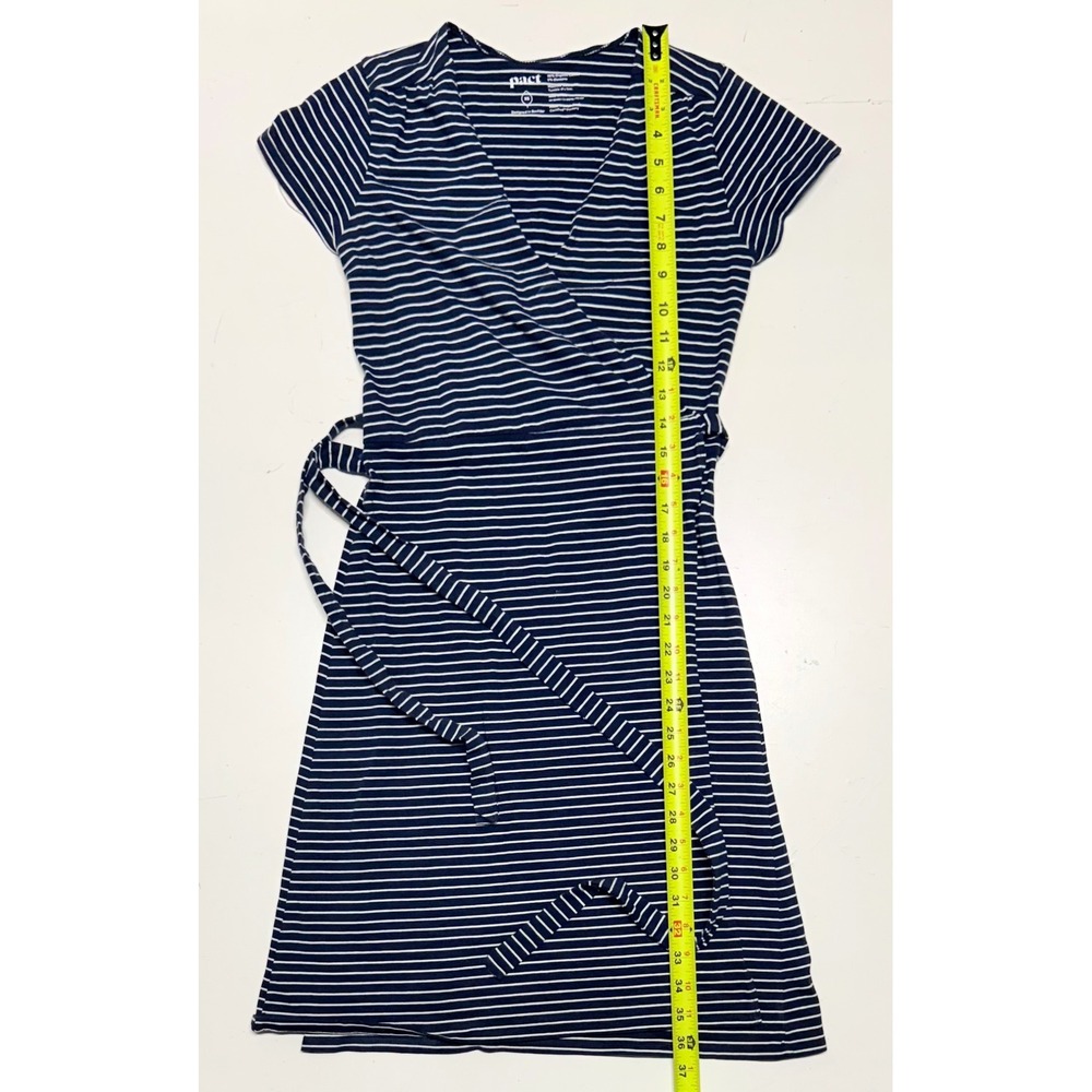 Pack It Navy & White Striped Wrap Dress
